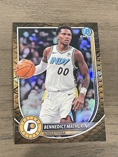 2025-26 Bowman Chrome Reptilian Refractor Bennedict Mathurin #78 Indiana Pacers
