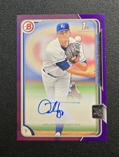 2015 Bowman - Prospects Autographs Andrew Triggs #PA-AT Purple /250 (AU, RC)