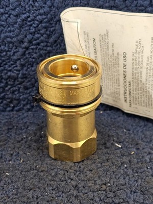 11047F: 3/4'' Gas Quick Disconnect Coupling, 1/2 PSI Max Flow, 63.74mm Length