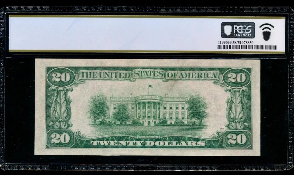 AC 1934A $20 Chicago FRN PCGS 58 Fr 2055-G - Image 2 of 2