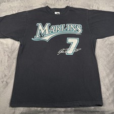 Vintage 2003 Miami Marlins T-Shirt Mens Large Iván Rodríguez #7 Dynasty Baseball