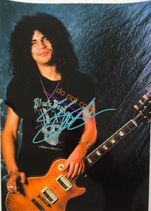 Guns N' Roses スラッシュ 直筆サイン SLASH スラッシュ Guns N' Roses ガンズ・アンド・ローゼズ