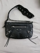 Balenciaga Crinckled Black Calfskin le City M...