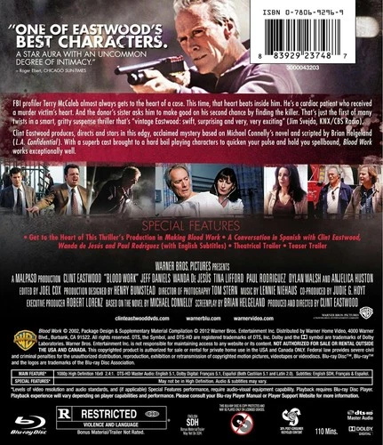 Blood Work Blu-ray NEW