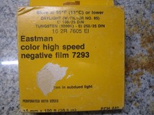 EASTMAN KODAK 7293 16mm 100' COLOR HIGH SPEED NEGATIVE Film Cold Stored Bolex