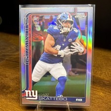 2025 Topps Chrome Football Cam Skattebo Refractor RC - New York Giants 