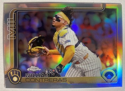 2025 Topps Chrome William Contreras #25 Refractor | eBay