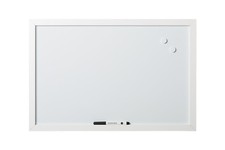 Solid White Magnetic Dry Erase Board, Wall Mounting Whiteboard for Your Home,...