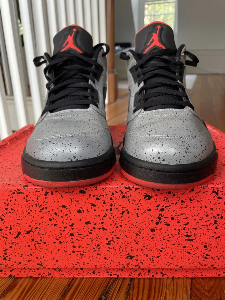 Jordan 5 Retro Bajo Neymar Plateado/Infrarrojo 23 846315-025 Para hombres 9.5 Foto 3 de 4