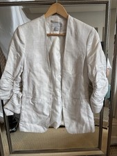 H&M Size UK 8 Beige Blazer - Pre-Owned, Great Condition