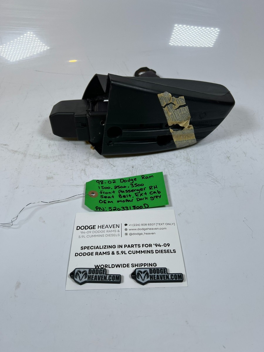 OEM 1998-2002 Dodge Ram 1500-3500 Front Passenger Seat Belt Ext
