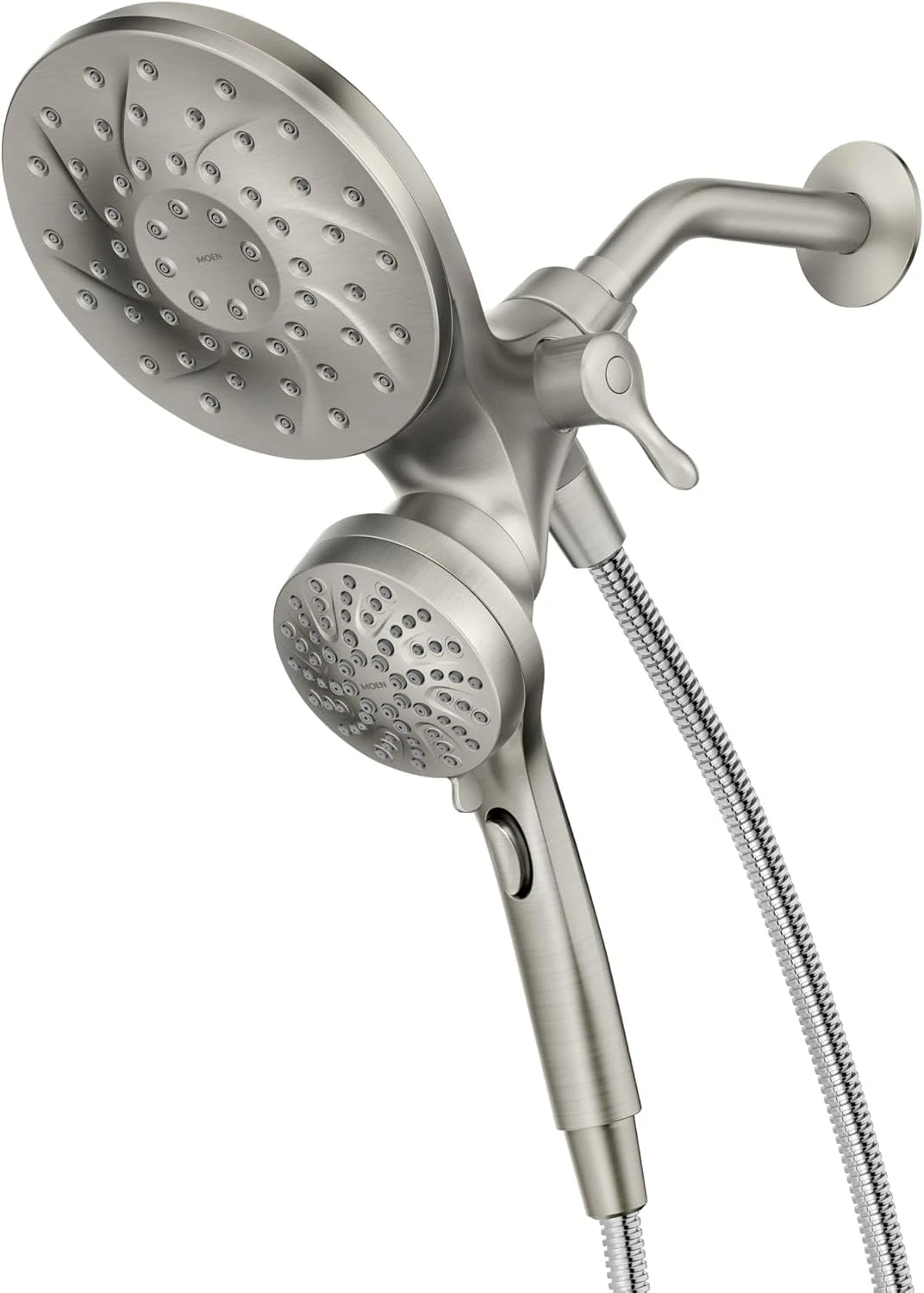 Moen Engage Magnetix 2-in-1 Rain Showerhead with Handheld, Brushed Nickel
