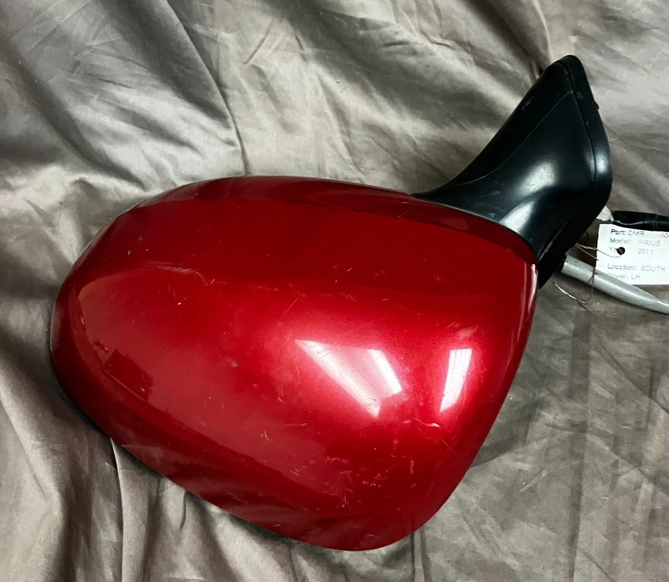 OEM, SIDE MIRROR ASSEMBLY, LH DRIVER, RED, 2011 TOYOTA PRIUS - Imagem 3 de 4