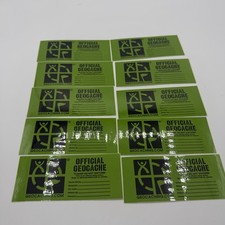 Geocaching Cache Stickers 4  x1.75  