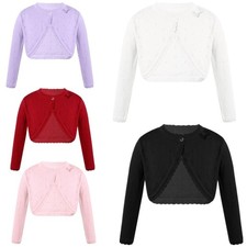 Kids Girls Cardigan Jacket Sweater Rhombus Pattern Coat Shrug Solid Color