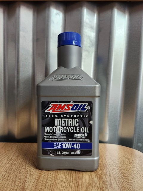 AMSOIL 10W-40 100% Synthetic Motorcycle Oil (MCF)