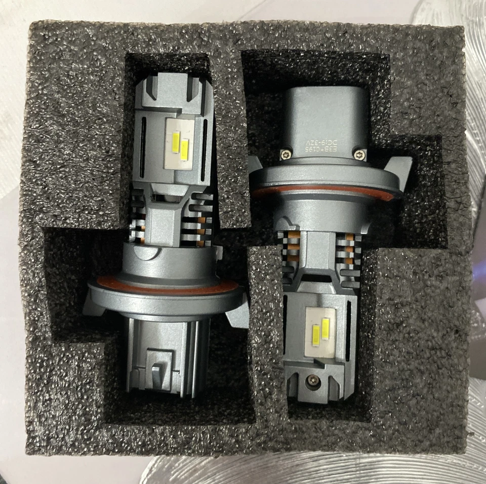 KATANA H13 9008 LED Headlight Bulbs Fanless Wireless Super Bright 6500K 2Pks NIB - Image 2 of 3