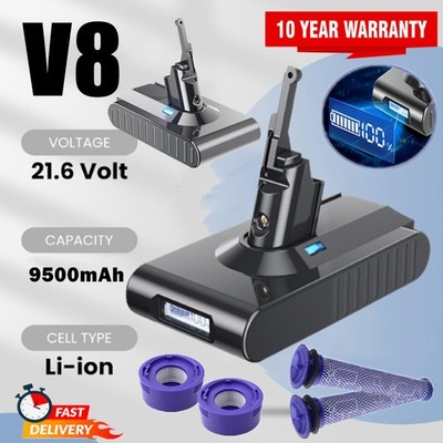 SONY 9500mAh Akku für Dyson V8 Absolute Animal Total Clean SV10 Staubsauger SUX