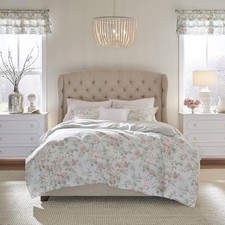 Home - King Duvet Cover Set, Reversible Cotton Bedding with Matching Shams,
