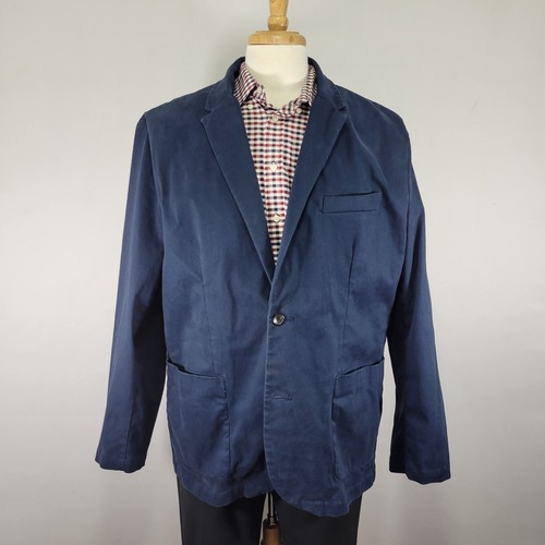 Blazer Capobianco 2 Boutons Navy – 100% Coton, Taille 50IT, Occasion Très Bon état