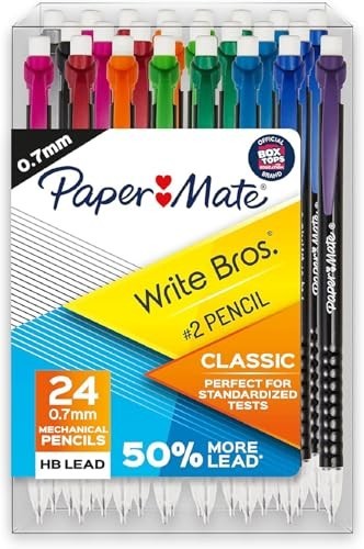 Mechanical Pencils 0.7mm Graphite Pencil Set, 144 Count, Pack of 6