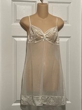 La Perla Studio Spring in New York Chemise L Ivory Sheer Lace Cups