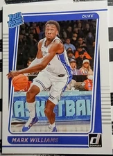 2022 Panini Donruss Rated Rookie Mark Williams RC Hornets Foil SP #16 NM-MT DP