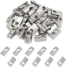 30Pcs M8 Spring T Nut 4040 Aluminum Extrusion T Nuts, Roll-In T Spring Nuts, M8