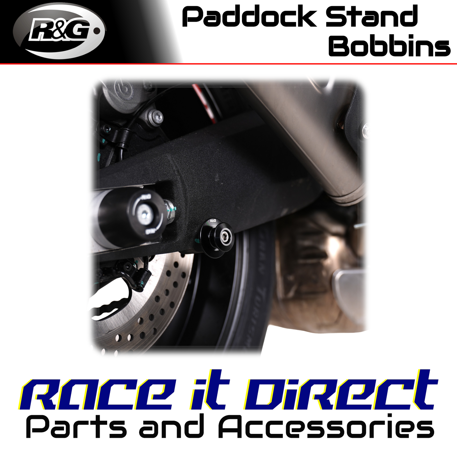 Paddock Bobbins for Triumph Street Triple 675 2007-2016 M6 Elevation Ti R&G