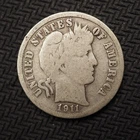 1911 **S** BARBER SILVER  DIME **NICE COIN!** FREE SHIPPING! C1180