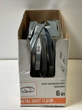 Lot Of (18) Everbilt 6 in Galvanized Steel Worm Gear Clamp