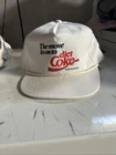 Vintage Enjoy Diet Coke  Adjustable Ball Cap white with red lette  new old stock