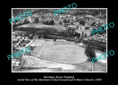 Horsham Sussex England The Cricket Ground c1950 Old Large Historic Photo