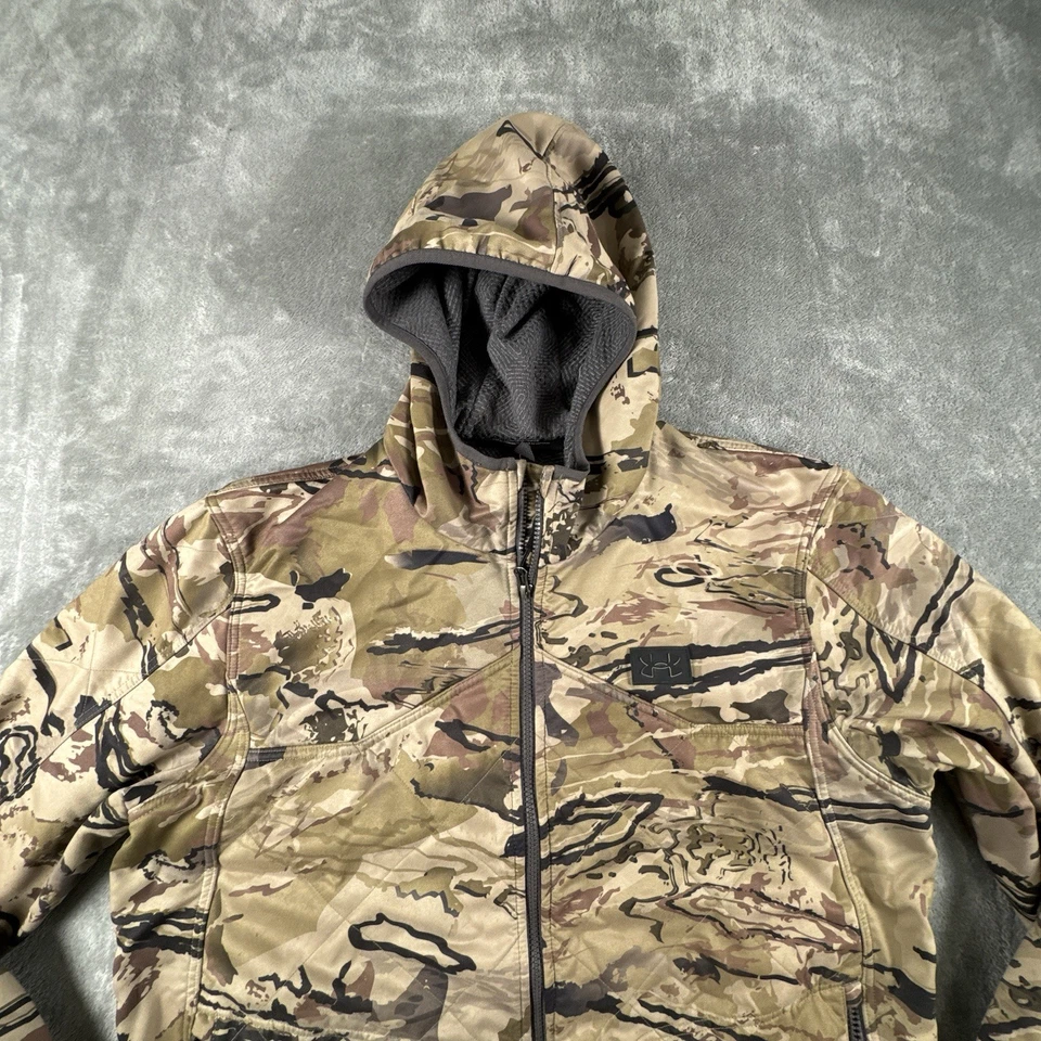 Under Armour Brow Tine Hunting Jacket Mens XL Infrared Coldgear Edge Camo - Image 2 of 4