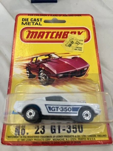 Vintage Matchbox Car. No.23, GT-350.