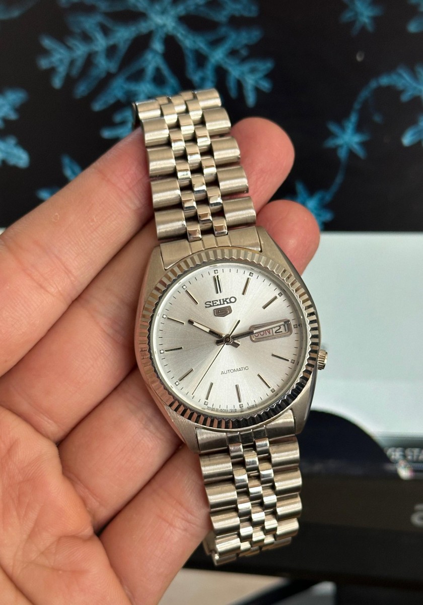 Seiko 5 Sports Silver Men's Watch - SNXJ89 for sale online | eBay