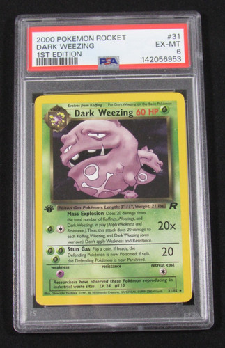Dark Weezing (1st Edition) graded PSA 6 for sale on eBay