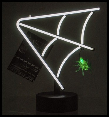 Michael's Ashland Neon Icon 9.5'' Light - Spider w/ Web - Halloween -195158175226