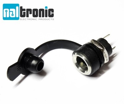 DC Einbaubuchse mit Kappe 5,5x2,1mm für Hohlstecker Frontmontage