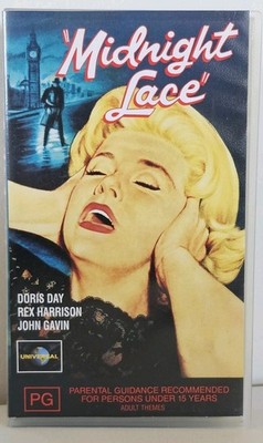 Midnight Lace (VHS, 1960) Doris Day Rex Harrison John Gavin (PG) Free Postage