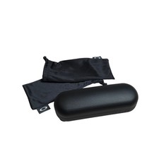 Oakley Black Hard Shell Eyeglasses Sunglass Case Pouch Soft Cloth Included