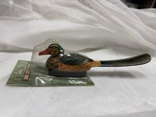 Hand Painted Mallard Duck Shoe Brush/ Shoehorn