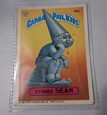 1986 Garbage Pail Kids STONED SEAN GPK Topps Vintage Rare Collectible Card USA