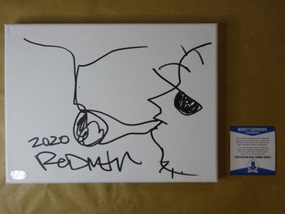 Autographed Redman American Rapper Signed 9''x12'' With Sketch - Beckett BAS COA