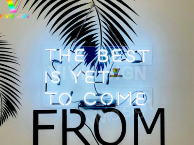 The Best Is Yet To Come White 24''x20'' Acrylic Neon Lamp Light Sign Beer Bar EY