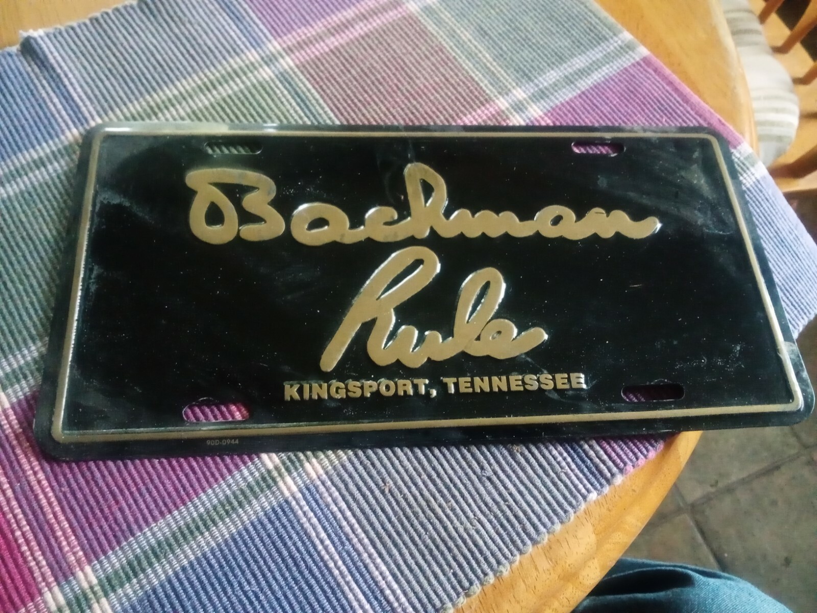 Bachman Rule License Plate Holder, Frame Kingsport, tennessee. eBay