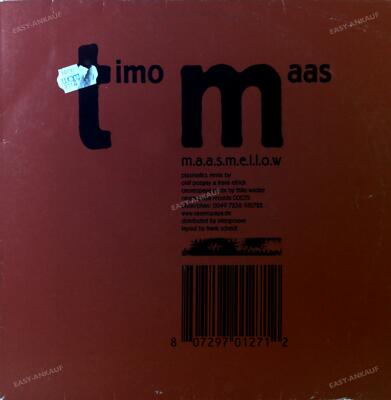 Timo Maas - M.A.A.S.M.E.L.L.O.W. Maxi 1997 (VG/VG) .