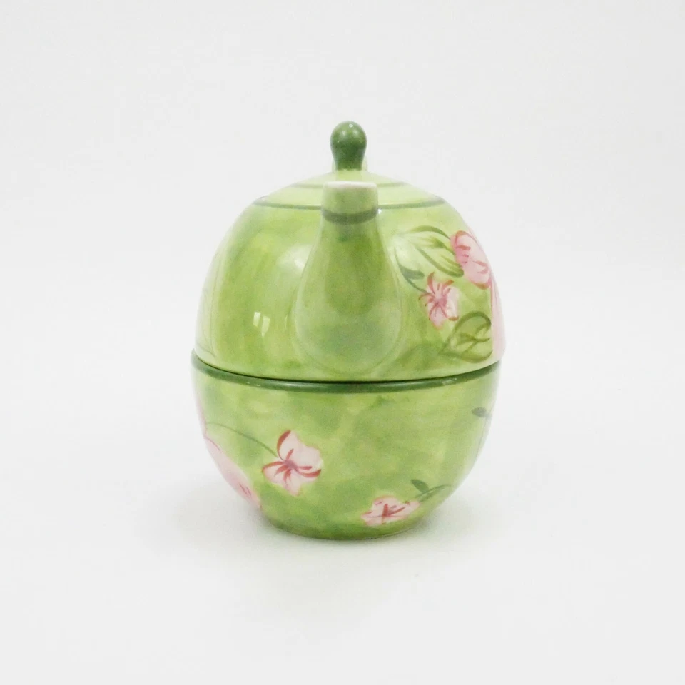 April Cornell Cerámica Tetera Café Servicio Taza y Jarra Juego de Anidación Verde Foto 4 de 4