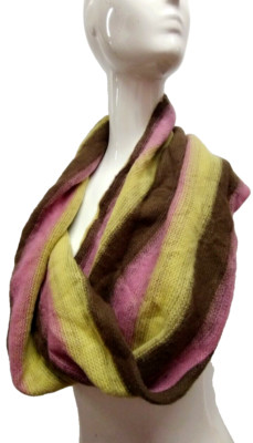 Soft Warm Neck Scarf Winter INFINITY ICE CREAM COLORS  ACRYLIC SCARF FUNKY RAVER