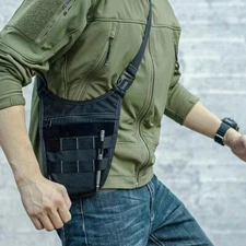 Tactical Concealed Carry Underarm Crossbody Chest Bag Hidden Pistol Tools Pouch